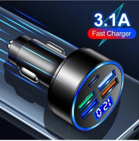 Resim Guseyee3.1a Usb Araç Şarj Cihazı İphone Uyumlu 13 Pro Xiaomi Huawei Samsung Uyumlu İçin Hızlı Şarj Adaptörü Evrenseldistribütör Garantili 
