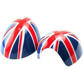 Resim Xiaaokeji Mini Cooper R55 R56 R57 R58 R60 R61 İçin Uk Bayrağı Ayna Kapakları 