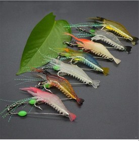 Resim Jewval Fosforlu Yapay Karides 7 Adet Yapay Balık Yemi 