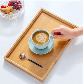 Resim Bambu Çok Amaçlı Düzenleyici Sunum Tepsisi 33 Cm X 22 Cm Royaleks-81287 Çok Renkli 