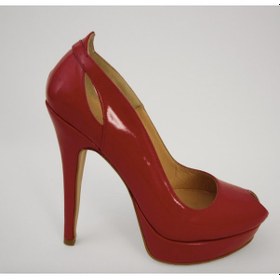 Resim Platform Topuk Fuşya Hakiki Deri Rugan Kadın Ayakkabı Fuşya 