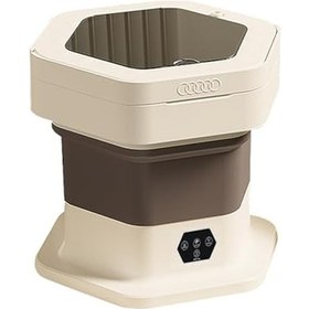 Resim Sellwell QF 8 L Katlanabilir Mini Portatif Çamaşır Makinesi 