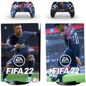 Resim cosy home gift Mbappe & Neymar Playstation 5 Standart Disk Edition Sticker Kaplama Seti 