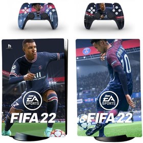 Resim cosy home gift Mbappe & Neymar Playstation 5 Standart Disk Edition Sticker Kaplama Seti 