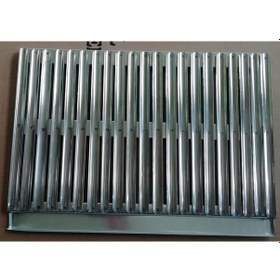 Resim 47X30 Cm Krom Çelik Oluklu Izgara - 1Mm Kalınlığında Özel Yapıım 