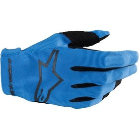 Resim Alpinestars Youth Radar Çocuk-genç Off-road Motosiklet Eldiveni Mavi Siyah 