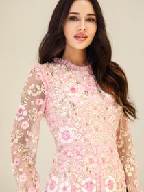 Resim Couture Rengin Tesettür Abiye - Pudra / 36 
