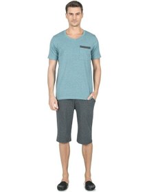 Resim Jiber 4736 Erkek Kısa Kol Kapri Pjm Tk Yeşil 