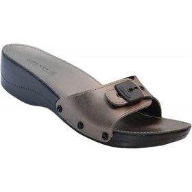 Resim Ceyo Minelli Topuklu Anatomik Kadın Terlik Platin 