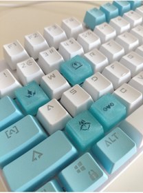 Resim Rekey Valorant Ajan Sova Özel Tasarım Mekanik Tuş Seti - Artisan Keycaps 