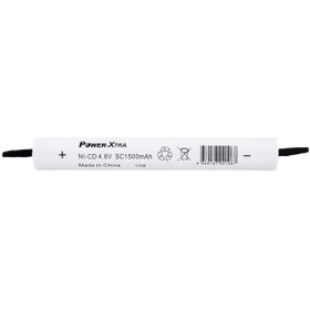 Resim Power-Xtra 4S1P 1500 mAh 4.8 V SC Ni-CD Pvc Şarj Edilebilir Pil 