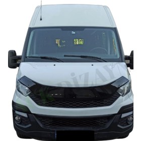 Resim İveco Daily 2014+ Araca Özel Kaput Rüzgarlığı A+ Pianoblack 4mm 