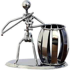 Resim Ganzhoushop Masa Düzenleyici Gitar Temalı Müzisyen Gitar Çalanlar Okul Ofis Masa Düzenleyici Sanat Kalem Kupası Yaratıcı Masa Kalem Hoviolin 