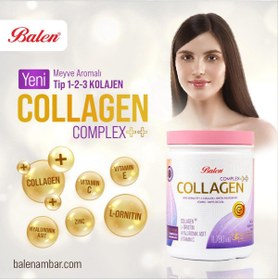 Resim Balen Kolajen Complex CollagenX3 Meyve Aromalı Tip 1-2-3 L-Ornitin Hyaluronik Asit C Vitamin 11.780Mg 350G 