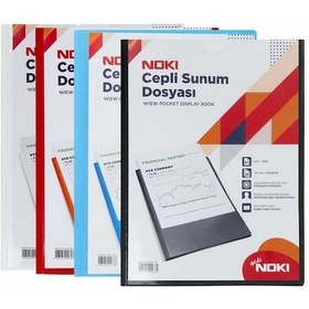 Resim Noki Sunum Dosyası Önü Cepli A4 60'lı Kırmızı 