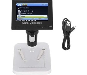 Resim İlk El Grup 1000X 2.0mp USB Dijital Elektronik Mikroskop 8 LCD Ekran VGA Büyüteç DM4S 