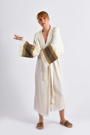 Resim Brandsmithshop Natural Symbol Nomad Kimono- Altın Ton Çok Renkli 