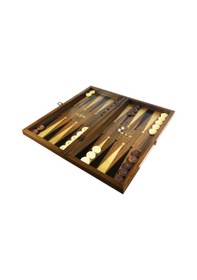 Resim Helena Wood Art Eko Klasik El Yapımı Damalı Ahşap Tavla Seti 