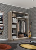 Resim Kenzlife Giysi Dolabı Necmettin 150*120*40 Crd Gardırop 