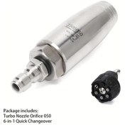Resim Fochsia Basınçlı Yıkama Nozulu 1 050 Diameter Turbine Nozzle 2 54x15 24 Cm 6si 1 Hızlı Değişim 350 Bar 7250 Psı 