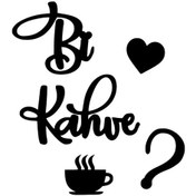 Resim Bi Kahve Sticker 10 X 12 Cm 
