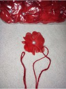 Resim Uslu Çeyiz Kına Kına Geceleri İçin Çiçekli 10 Adet Nedime Bilekliği kırmızı 