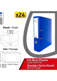 Resim Laçin Klasör Mavi Geniş 24 Adet 1 Koli 