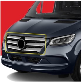 Resim Mercedes Sprinter W907 Krom Ön Panjur Geniş Model 6 Prç 2018 
