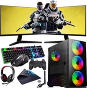 Resim INTEL i7 13700F 16GB 240SSD 1TB HDD 12GB RTX3060 Çift 24" Mon. (Gaming SET) Rogame