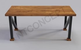 Resim NTConcept Bue Doğal Ahşap Yemek Masası (85 x 200 cm) 
