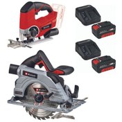 Resim Einhell TE-JS Dekupaj TE-CS 18/190 BL Daire Testere 2x4.0ah Set 