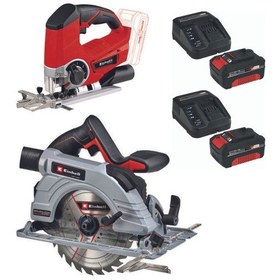 Resim Einhell TE-JS Dekupaj TE-CS 18/190 BL Daire Testere 2x4.0ah Set 