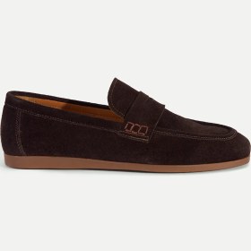 Resim Desa Erkek Kahve Klasik Süet Deri Loafer 
