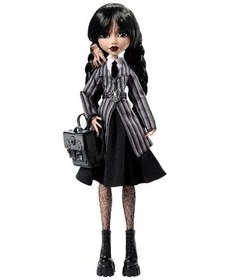 Resim Monster High Wednesday Okul Üniformalı Bebek HXJ04 