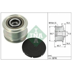 Resim Mercedes Alternator Kasnagı X253 16 19 W205 15 18 W213 16 W166 16 18 C292 16 19 W222 13 17 - İna 535032810 