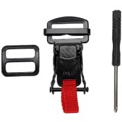 Resim Wezone Kask Hızlı Serbest Bırakma Kilit Seti, Siyah Abs Malzeme, Tornavida Dahil 