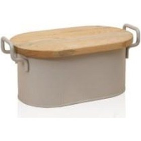 Resim The Mia Stripe Ahşap Kapaklı Ekmek Saklama Kutusu Bej 40x22x18 Cm Stp0020 Diğer 