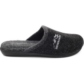 Resim Gezer 15337 Erkek Kışlık Çıkarılabilir Keçe Taban Ev Halı Terliği 