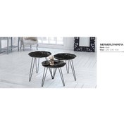 Resim Zigon Osm Papatya Model Parlak Siyah Mermer Mdf Tabla Metal V Aya (410151893) 