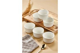Resim Romans Porselen Sufle ve Kek Fırın Kabı 10 cm 6'lı 