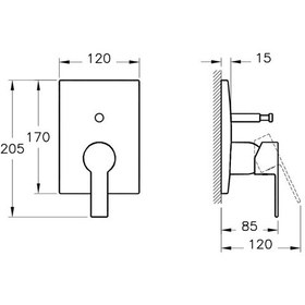 Resim Artema Flo S A4221223 Ankastre Banyo Bataryası, Sıva Üstü Grubu, Altın 