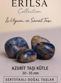Resim Sertifikalı Azurit Taşı Kütle 30 35 Mm İç Uyum Sanat Ve Yaratıcı 