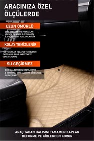 Resim stiloto BMW E90 (2006-2013) UYUMLU DERİ 7D HAVUZLU TAM SET OTO PASPAS .8 