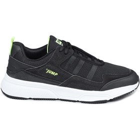 Resim Jump 27693 Siyah - Neon Yeşil Erkek Sneaker Günlük Spor Ayakkabı 