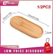 Resim Stil C 1pc-1/2pcs Çoklu Bambu Tepsi Ahşap Tabak Saksı Tepsisi Fincan Altlığı Coaster Plaka Mutfak Dekoratif Plaka Yaratıcı Coaster Kahve Fincanı 