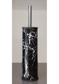 Resim Klozet Fırçası Siyah Granit Desenli Nv2001r Siyah 