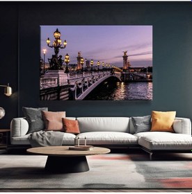 Resim Akşamüstü Nehir Yolu Kanvas Tablo 