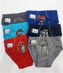 Resim Tutku 0138 Erkek Çocuk Karışık Renkli Slip Külot 12 Adet 001 