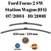 Resim Ford Focus 2 Sw Station Wagon 04 2004 2005 2006 2007 2008 Uyumlu Ön Cam Silecek Süpürgesi Takımı 650/430mm Silbak 