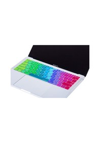 Resim Apple Uyumlu MacBook Pro Klavye Koruyucu 12-13Inc A1708 A1534 Amerikai̇Ngilizce Pembe Yeşil 